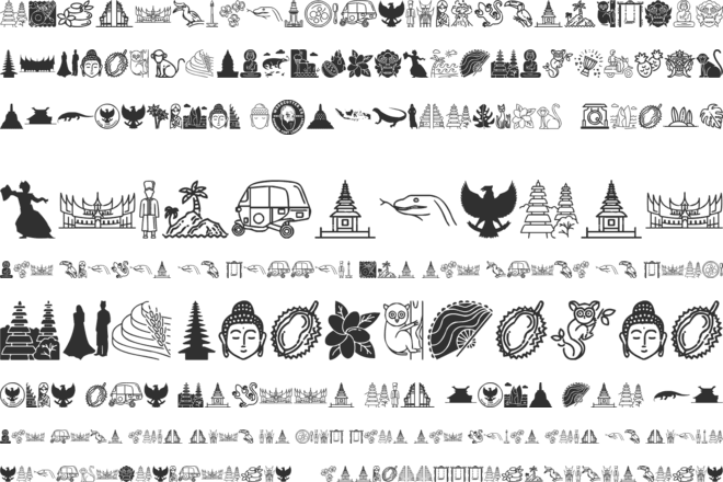 Indonesian Icons font preview