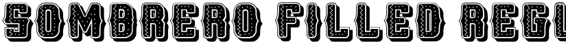 Sombrero Filled Regular font