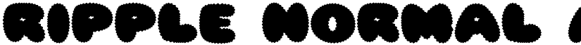 Ripple Normal font