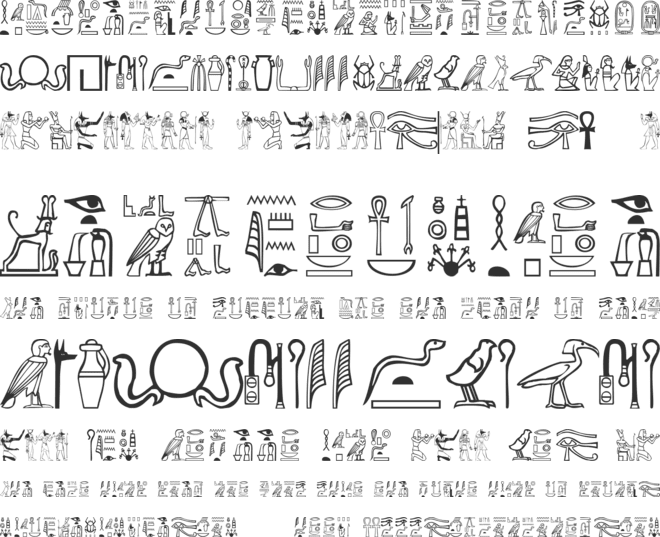 Greywolf Glyphs font preview