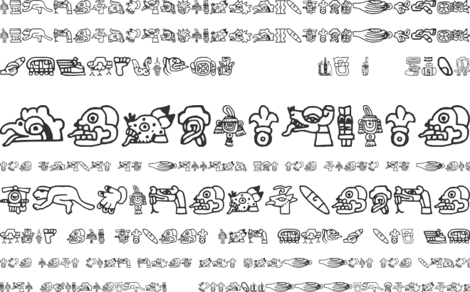 aztec font preview