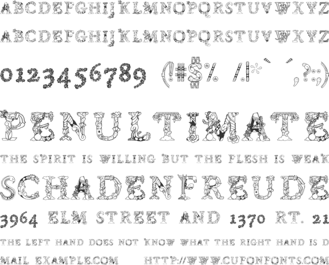 Chentenario font preview