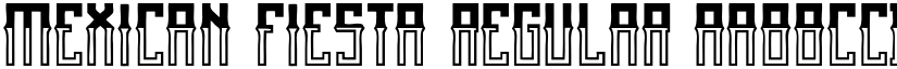 Mexican fiesta Regular font