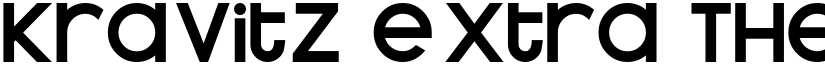 Kravitz Extra Thermal font