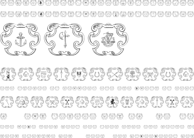 Armorial font preview