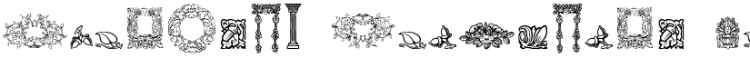 Mortised Ornaments Free Two Regular font