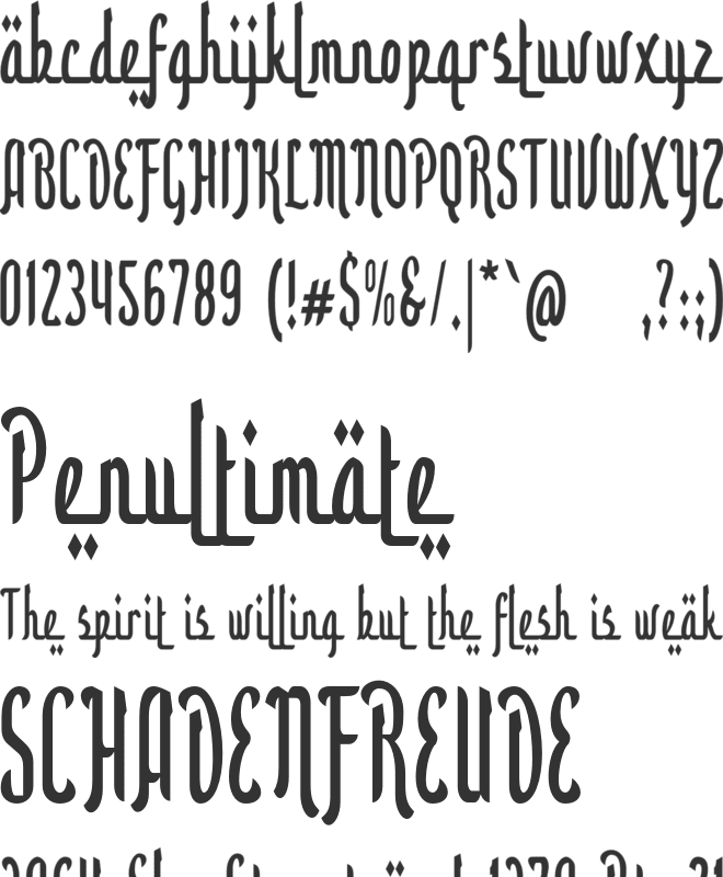 aAidilfitri font preview