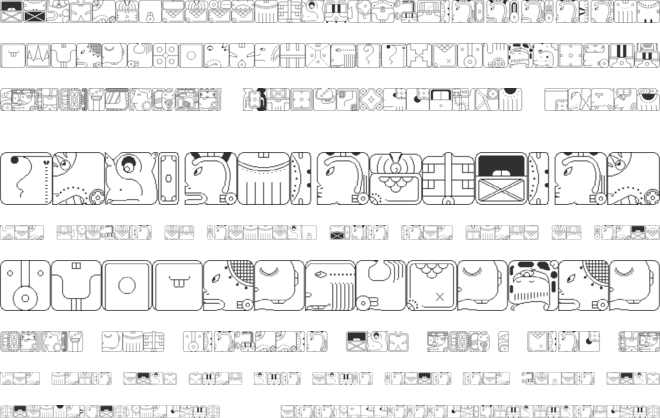 Maya Calendric font preview
