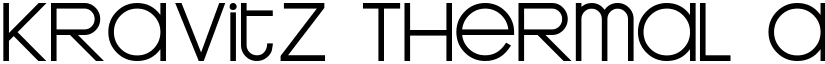 Kravitz Thermal font