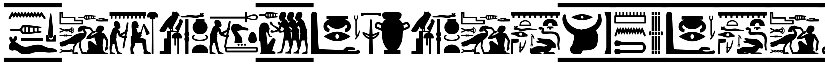 FontsVectorHIEROGLYPS Regular font