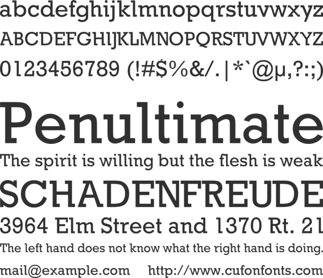 Providence font preview