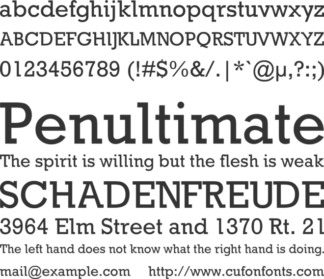Providence font preview