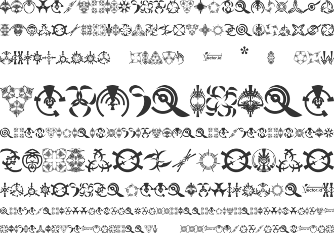 FontsVectorAncientSymbol font preview