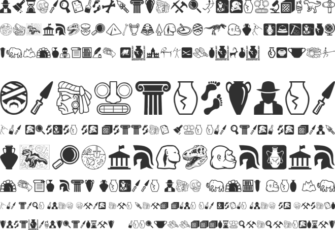 Archeology font preview