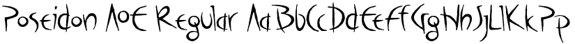 Poseidon AOE Regular font