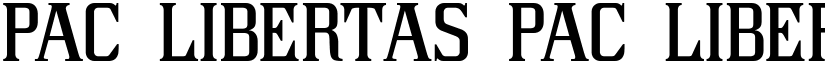 PAC LIBERTAS PAC LIBERTAS font