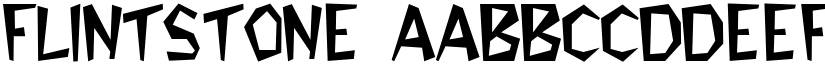 Flintstone font