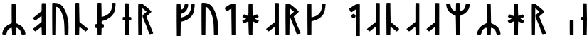 Younger Futhark Danaamyhr Regular font