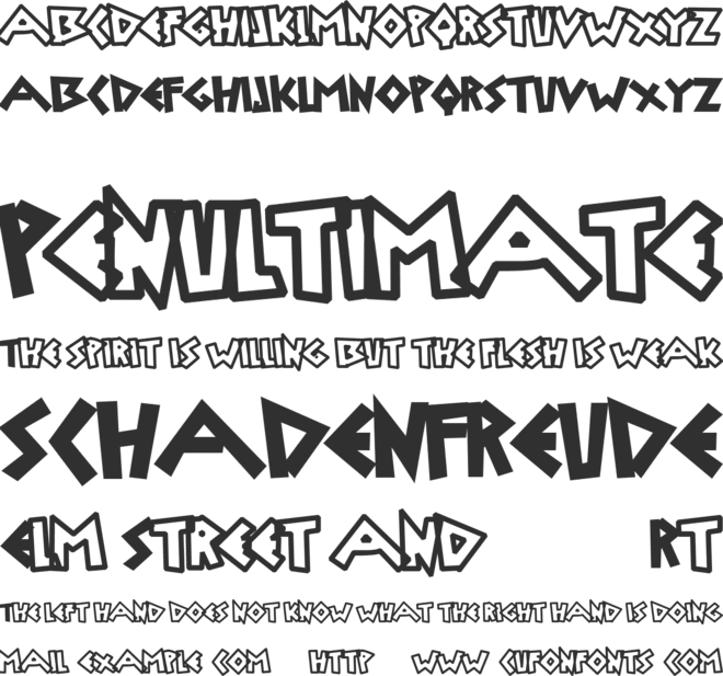 Uylus font preview