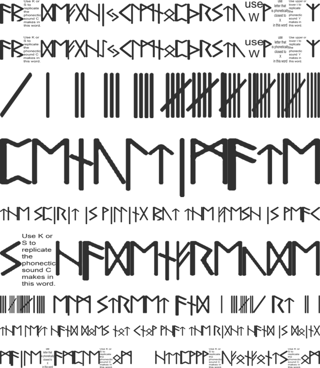 Pauls Real Celtic Rune Font font preview