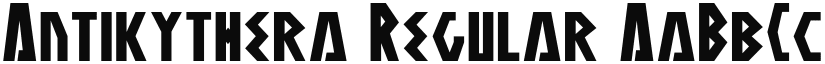 Antikythera Regular font