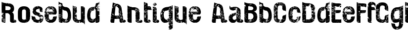 Rosebud Antique font