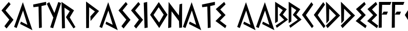 Satyr Passionate font