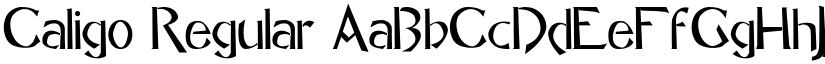 Caligo Regular font