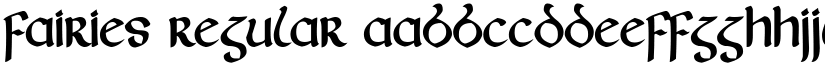 Fairies Regular font