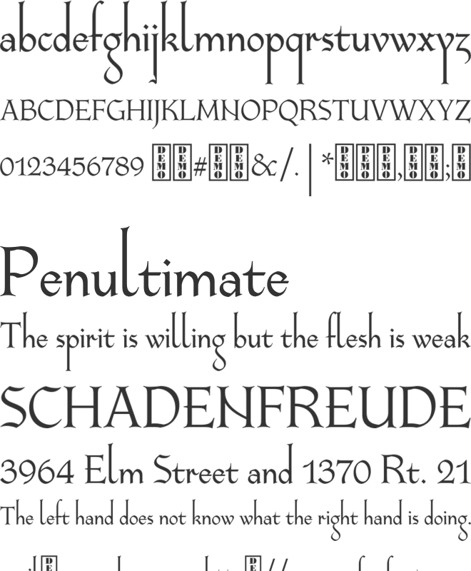 Longa Iberica font preview