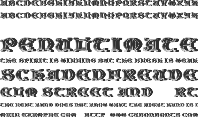 Moher font preview