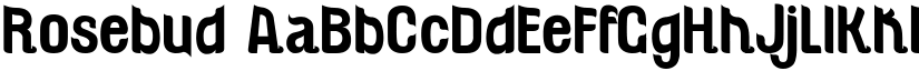 Rosebud font