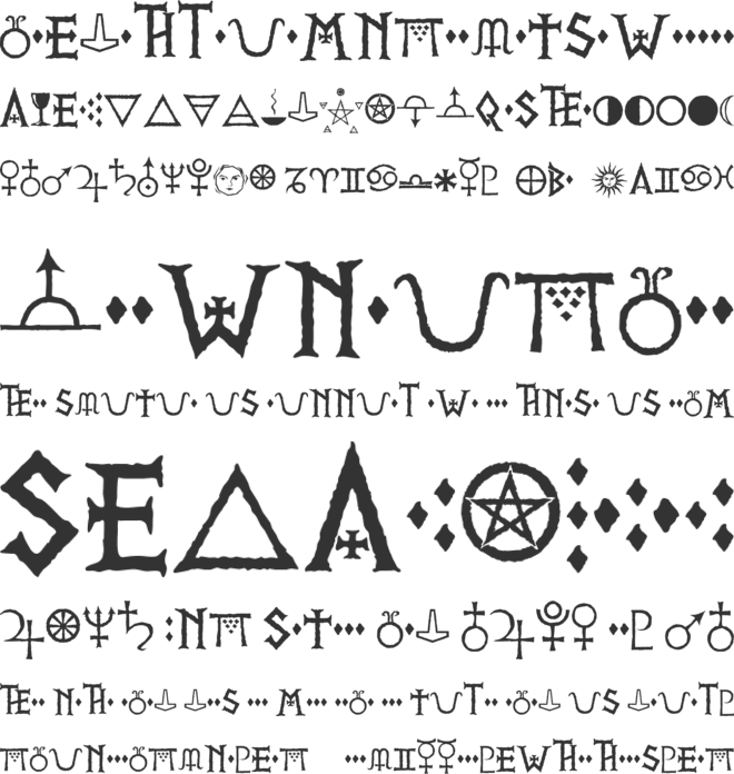 PR Viking Alternates font preview