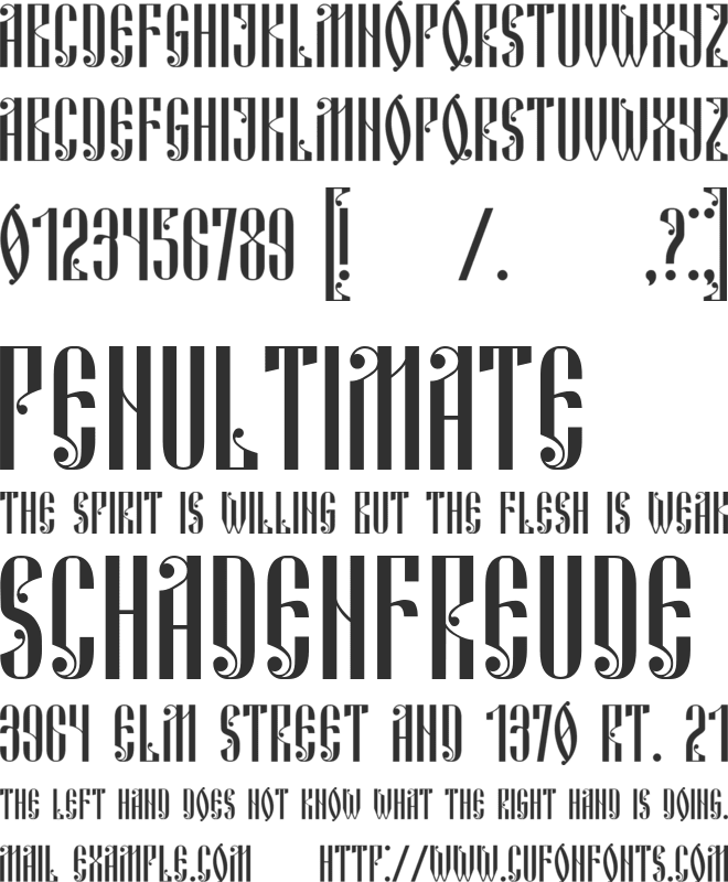 Russian Land font preview