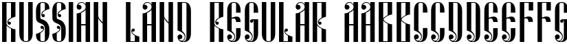 Russian Land Regular font