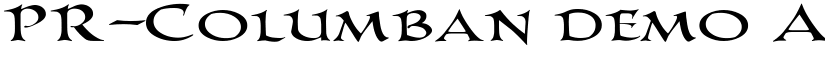 PR-Columban demo font