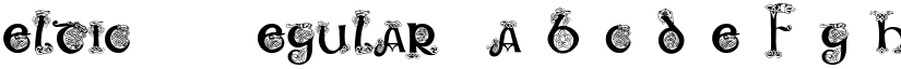 Celtic101 Regular font