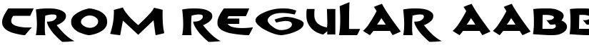 Crom Regular font