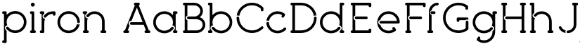 piron font