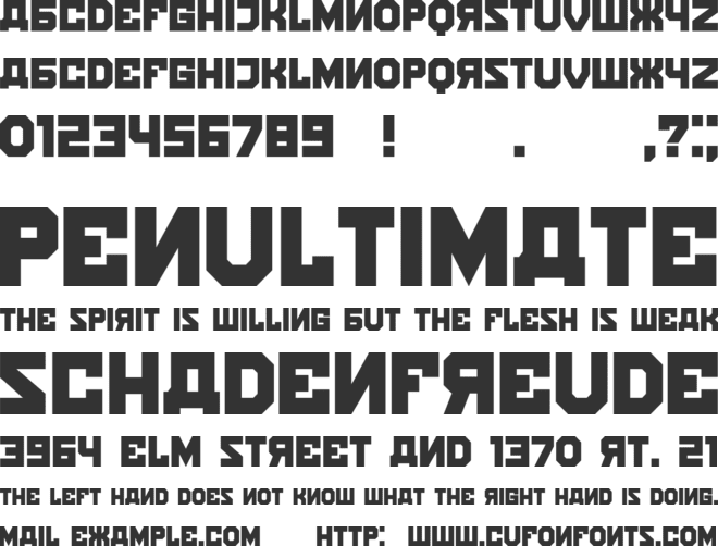 Kalinka font preview