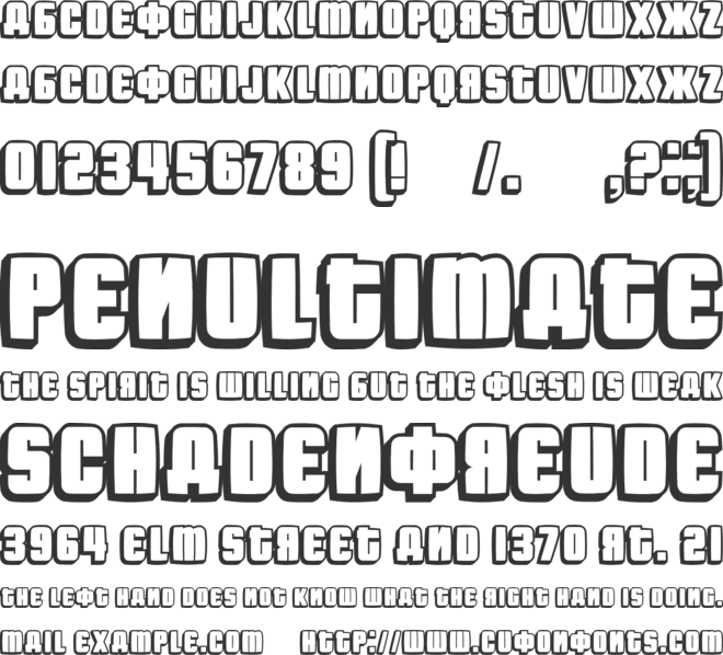 Fontograd font preview