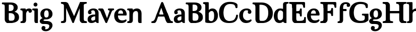 Brig Maven font