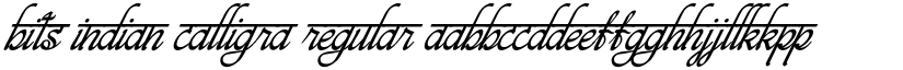 bits indian calligra font download