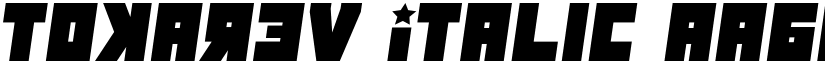Tokarev Italic font