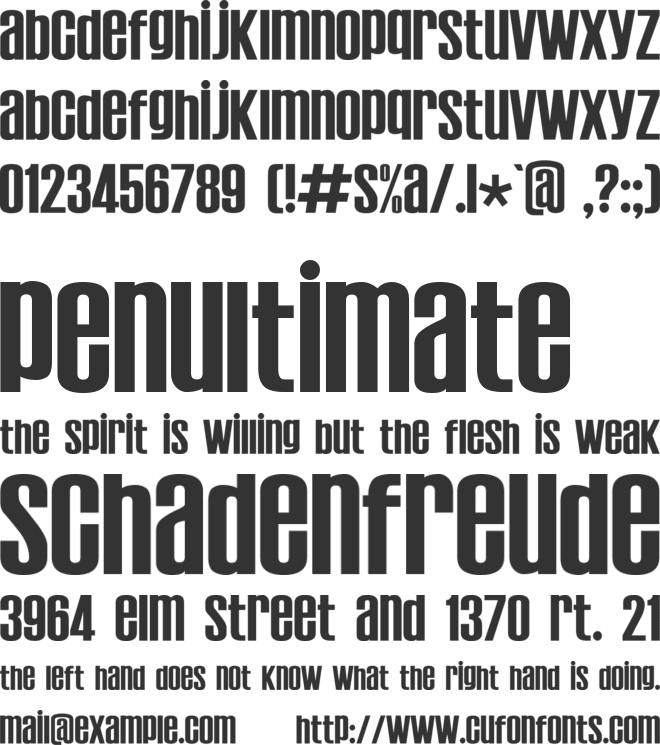 Establo font preview