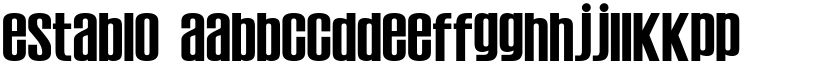 Establo font