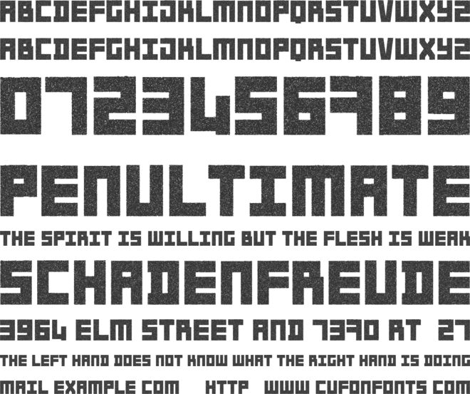 Spoutnik font preview