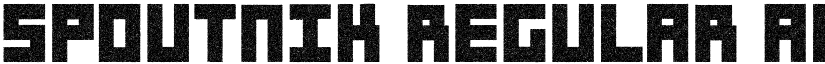 Spoutnik Regular font