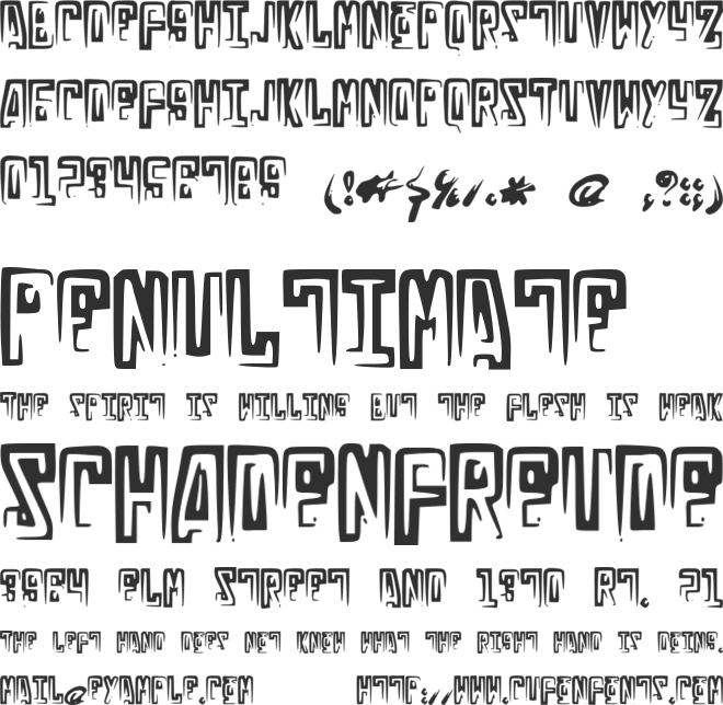 RussianLine font preview