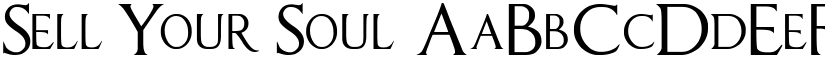 Sell Your Soul font